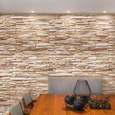 Imagem de Papel de Parede Pedra Canjiquinha Areia - TACOLADO PAPEL DE PAREDE, 0,