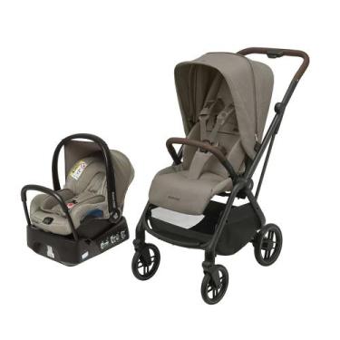 Imagem de Carrinho Travel System Leona² Trio Twillic Truffle - 0 meses a 15kg - 