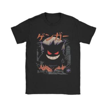 Imagem de Camiseta Masculina De Algodão Puro Pokemon Com Gola Redonda E Manga Cu