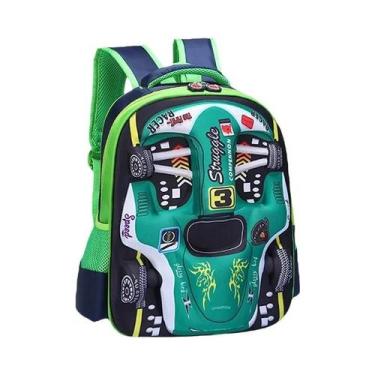 Imagem de Mochila 3D À Prova D'Água Leve Em Vermelho E Azul Para Meninos E Menin