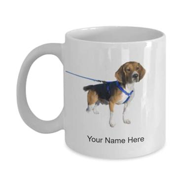 Imagem de Caneca personalizada Alert-beagle Caneca de café para Alert-beagle Lovers Idea Crianças Meninos Meninas Amor - Caneca de café 325 ml