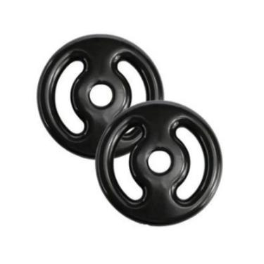 Imagem de Par de Anilha Emborrachada 2kg Vazada