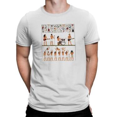 Imagem de Camiseta Engraçada Invenção Do Rock No Egito - Bhardo
