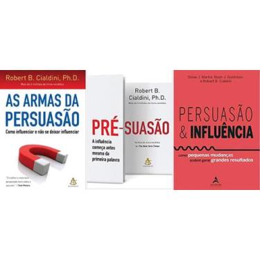 Imagem de Kit 3 Livros Robert Cialdini As Armas Da Persuasão + - Alta Books