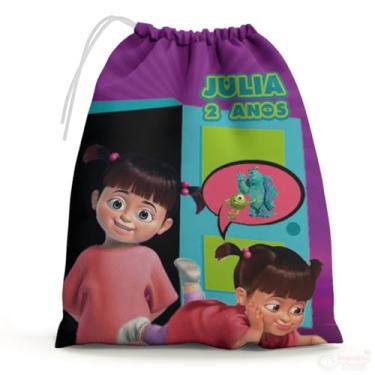 Imagem de Sacolinhas Surpresa Personalizada Tecido Boo MonstrosSA (Sacolinhas 15x20, Unidades, 40)