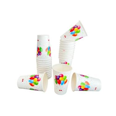 Imagem de Copo de papel festa 300 ml biodegradavel descartável 100 unidades (balões)