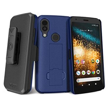Imagem de BELTRON Capa com clipe para CAT S62 T-Mobile, CAT S62 Pro desbloqueado, capa resistente com clipe giratório para cinto combo para CAT S62 - Características: ajuste seguro e suporte integrado - azul