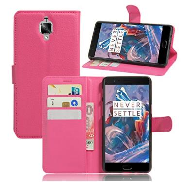 Imagem de NEKOYA Capa carteira OnePlus 3/3T, carteira flip de couro PU premium com compartimento para cartão, suporte e fecho magnético [capa interna à prova de choque de TPU] Compatível com OnePlus 3/3T