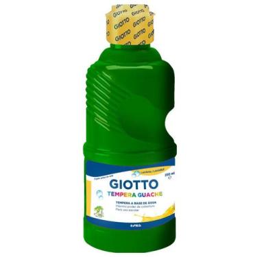 Imagem de Garrafa Tinta Giotto Tempera Guache 250ml Escolha a Cor, VERDE BANDEIR