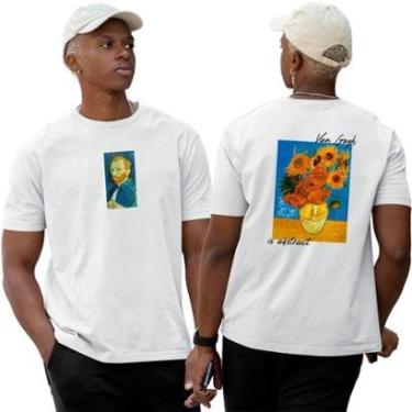 Imagem de Camiseta Basica Algodão‎ Abstract Van Gogh Doze Girassóis-Unissex