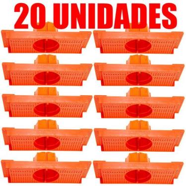 Imagem de Kit 20 Caixa Luz Suporte P/ Laje Octogonal 27, 30cm Plasled