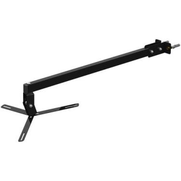Imagem de Suporte Projetor Datashow Mini Led Parede Braço 70 Cm-Preto - Multifor