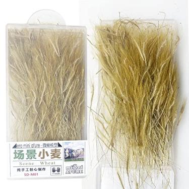 Imagem de Cayway modelo de grama estática em miniatura modelo de tufos de grama trigo grama artificial estática para trem paisagem cenário ferroviário