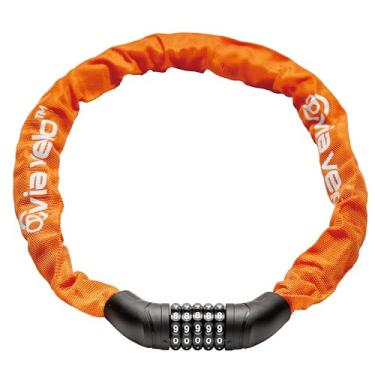 Imagem de Via Velo Cadeado de corrente de bicicleta, combinação reinicializável de 5 dígitos, trava de bicicleta resistente anti-roubo, travas de segurança de 2,95 pés para scooter, motocicleta, portão, cerca,