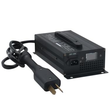 Imagem de Carregador de bateria de carrinho de golfe de 20 A 48 Volts Carregador de golfe inteligente de 48 V com plugue Big Crowfoot, para carro de clube de carrinho de golfe, EZGO (chumbo-ácido)