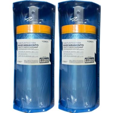 Imagem de Kit 2 Filme Plástico Para Mascaramento Vonixx Fita E Dispenser