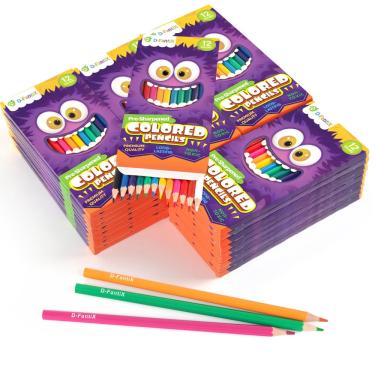 Imagem de Lápis de cor D-fantix 432 unidades a granel 36 pacotes pré-afiados