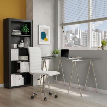 Imagem de Cadeira de Escritório Secretária Giratória Elizabeth Branca