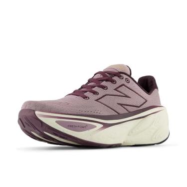 Imagem de New Balance Tênis de corrida feminino Fresh Foam X More V5, Vinho gelado/angorá/marrom ameixa, 13 X-Wide