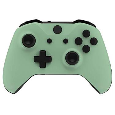 Imagem de eXtremeRate Matcha Green Front Housing Shell Cover for Xbox One S/X Controller, Replacement Parts Custom Case Faceplate for Xbox One Wireless Controller Model 1708