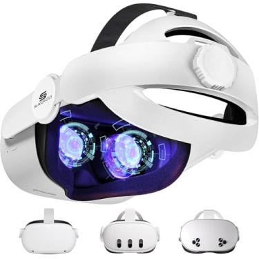 Imagem de Saqico Head Strap for Meta Oculus Quest 2/3/3s, 3-in-1 Adjustable Halo Headband, Replacement for Elite Strap, Enhanced Comfort Gaming Immersion VR Accessories Compatible with Oculus/Meta Quest 2/3/3s