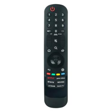 Imagem de ECONTROLLY AKB76043112 Controle remoto compatível com LG MR23GA TV controle remoto para AKB76043112 Smart TV LED com teclas Netflix Prime-Video Disney RAKUTEN-TV LG-Channels Movies