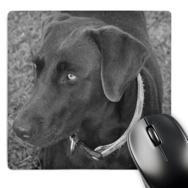 Imagem de 3dRose Mouse pad LLC 20 x 20 x 0,63 cm, chocolate Lab preto e branco (mp_14144_1)