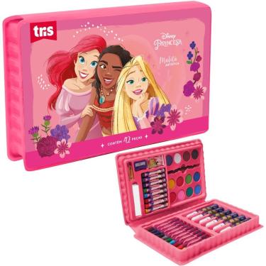 Imagem de Kit Maleta Artistica Princesas Disney - 42 Peças - Tris
