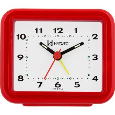 Imagem de Relógio Despertador Quartz Alarme Forte Vermelho - Vermelho