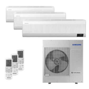 Imagem de Ar-Condicionado Multi Split Inverter 34000 BTUs Samsung Quente e Frio (2 Evap. HW 12000 + 1 Evap. HW 24000) 220V
