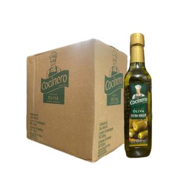 Imagem de Azeite de Oliva Extra Virgem Cocinero 12x500ml