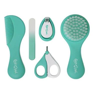 Imagem de Kit cuidados para o bebe 5 peças verde - petit pia