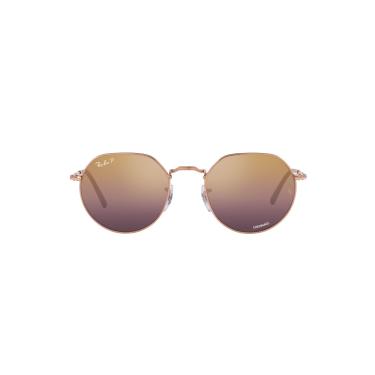 Imagem de Óculos de Sol Ray-Ban Polarizado Jack 0RB3565 9202G9 Tam 51 / Rose Gold - Lentes Vermelho Gradiente