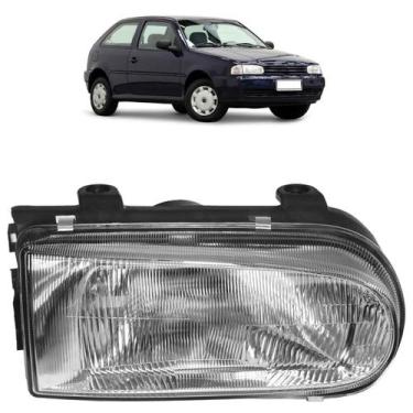 Imagem de Farol Dianteiro Gol G2 Bola 1995 A 2005 Máscara Cromada - Automotive I