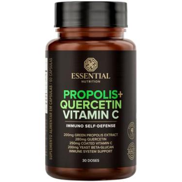 Imagem de Própolis + Quercetina e Vitamina C Essential Nutrition 30 Cápsulas
