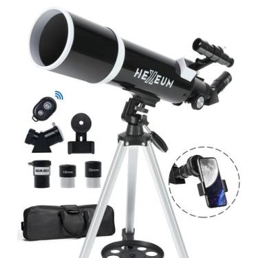 Imagem de Telescópio HEXEUM 80 mm de abertura de 600 mm de distância focal