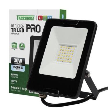 Imagem de Refletor Taschibra Tr Led Profissional 30W Luz Branco Fria 6500K Preto