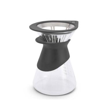 Imagem de Kit Cafeteira Jarra Com Filtro 600ml - Pressca Preto
