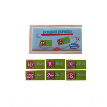 Imagem de Jogo De Dominó Divisão Em Mdf 28 Peças - SONHO DE CRIANÇA