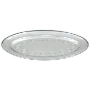 Imagem de Bandeja Oval Em Aço Inox 29cm - Gici Casa