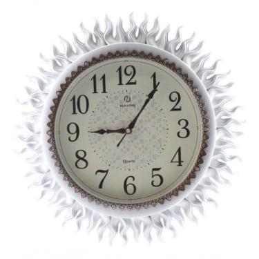 Imagem de Relógio De Parede Místico Solar Oriental 45cm Branco - Gici Decor