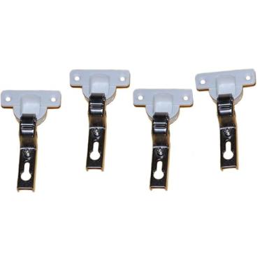 Imagem de 4 Euro 26 mm 1" Dobradiças de fechamento automático de inserção oculta para armários de medicamentos de geleira.