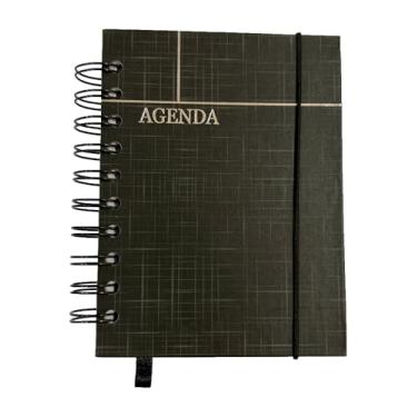 Imagem de agenda 2026 com a capa preta (160 folhas) espiral