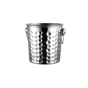 Imagem de Balde de gelo balde de gelo de aço inoxidável balde de champanhe, balde de vinho tinto, balde de gelo cubo de gelo bar balde de cerveja barril de gelo (B, grande)