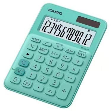 Imagem de Calculadora De Mesa Casio Ms20uc 12 Dígitos Verde [f002]