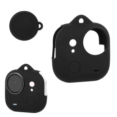 Imagem de Capa Protetora de Silicone para Insta360 Go Ultra, Capa Proteção Antirriscos e à Prova Poeira com Tampa Lente Acessórios para Câmera Ação (Preta)