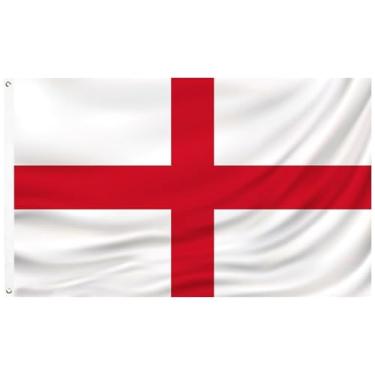 Imagem de Bandeira do país | 9,5 x 1,5 m | Cor vívida e à prova de desbotamento, poliéster 100D impresso, cores vibrantes, ilhós de latão, cabeça de lona de poliéster para ambientes internos e costura dupla com