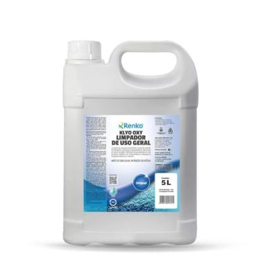 Imagem de KLYO OXY Limpador Multiuso Concentrado 5L com Oxigênio Ativo – Peróxido de Hidrogênio, Remove Manchas e Odores, Uso Profissional e Doméstico, Diluição 1:200