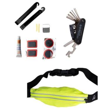 Imagem de Bolsa Pochete + Reparo De Pneu Bike E Kit Ferramentas - Acte