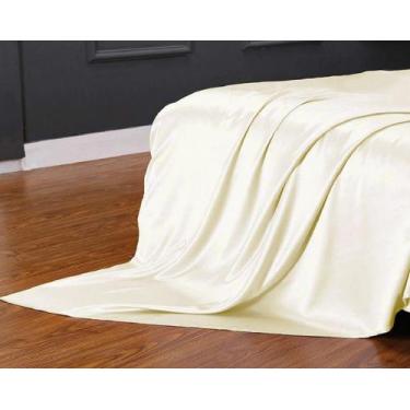 Imagem de Lençol Superior Avulso Casal King Cetim Seda Alto Brilho - LM Detona, 